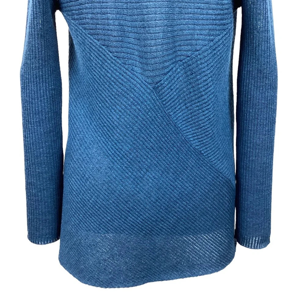 Eileen Fisher Wool Open Cardigan Blue - Picture 7 of 10